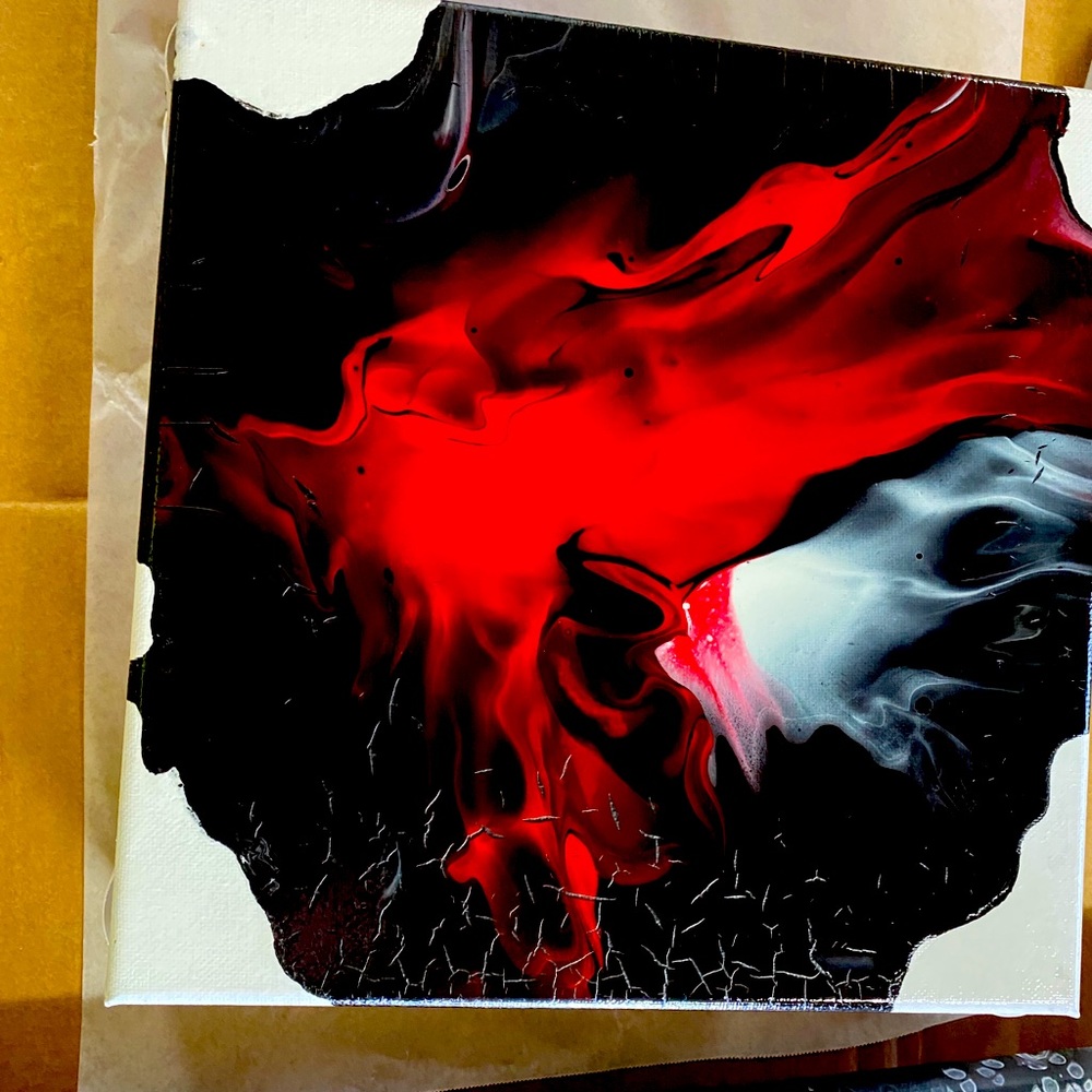 Wall art, acrylic art work, alcohol ink necklaces